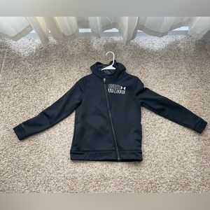Black Under Armour full zip hoodie youth